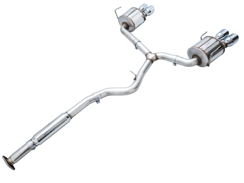 Subaru WRX Performance Exhaust - AWE Tuning - Cat-Back Touring - Chrome Silver - `22-`27